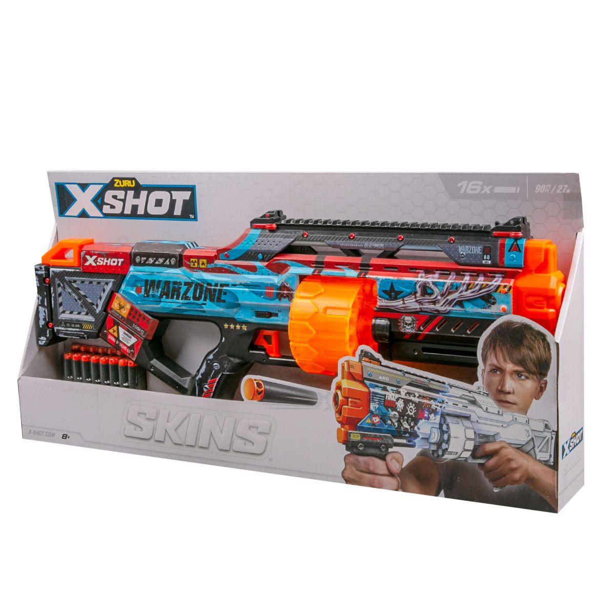 Игрушка Бластер Last Stand - Warzone с 16 стрелами Skins X-Shot