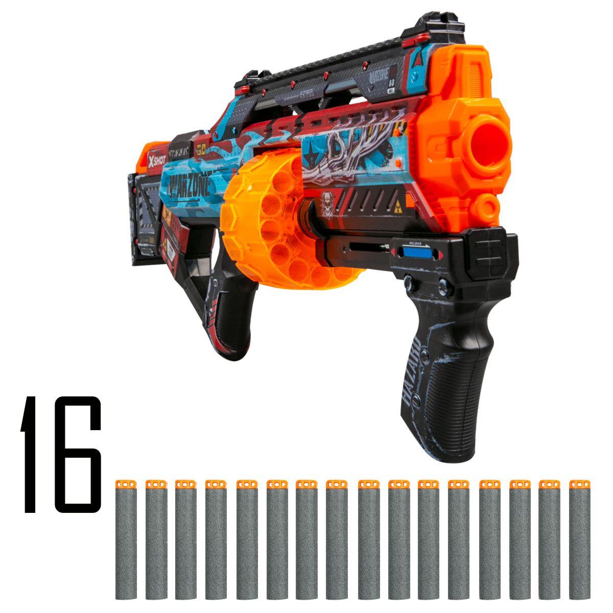 Игрушка Бластер Last Stand - Warzone с 16 стрелами Skins X-Shot