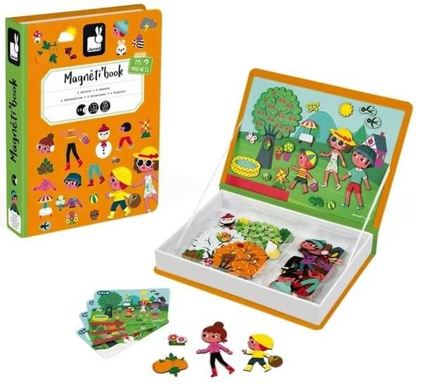Магнитная книга Janod 4 сезона