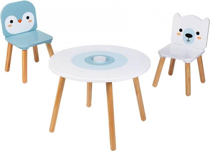 Столик и 2 стульчика Janod Мишка и пингвин