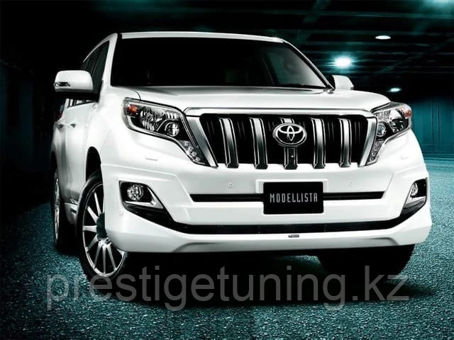 Аэродинамический обвес Modellista на Land Cruiser Prado 2014-17 (Белый жемчуг) - фото 4 - id-p104889168