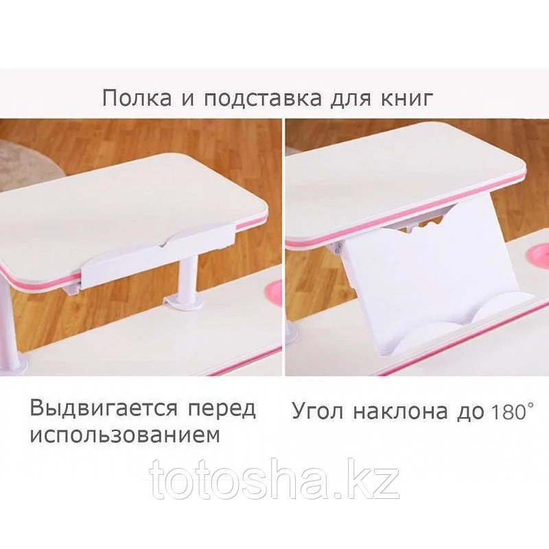 Комплект парта и кресло Mealux EVO-30 розовый - фото 5 - id-p104889202