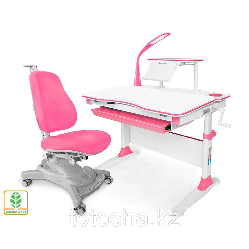 Комплект парта и кресло Mealux EVO-30 розовый
