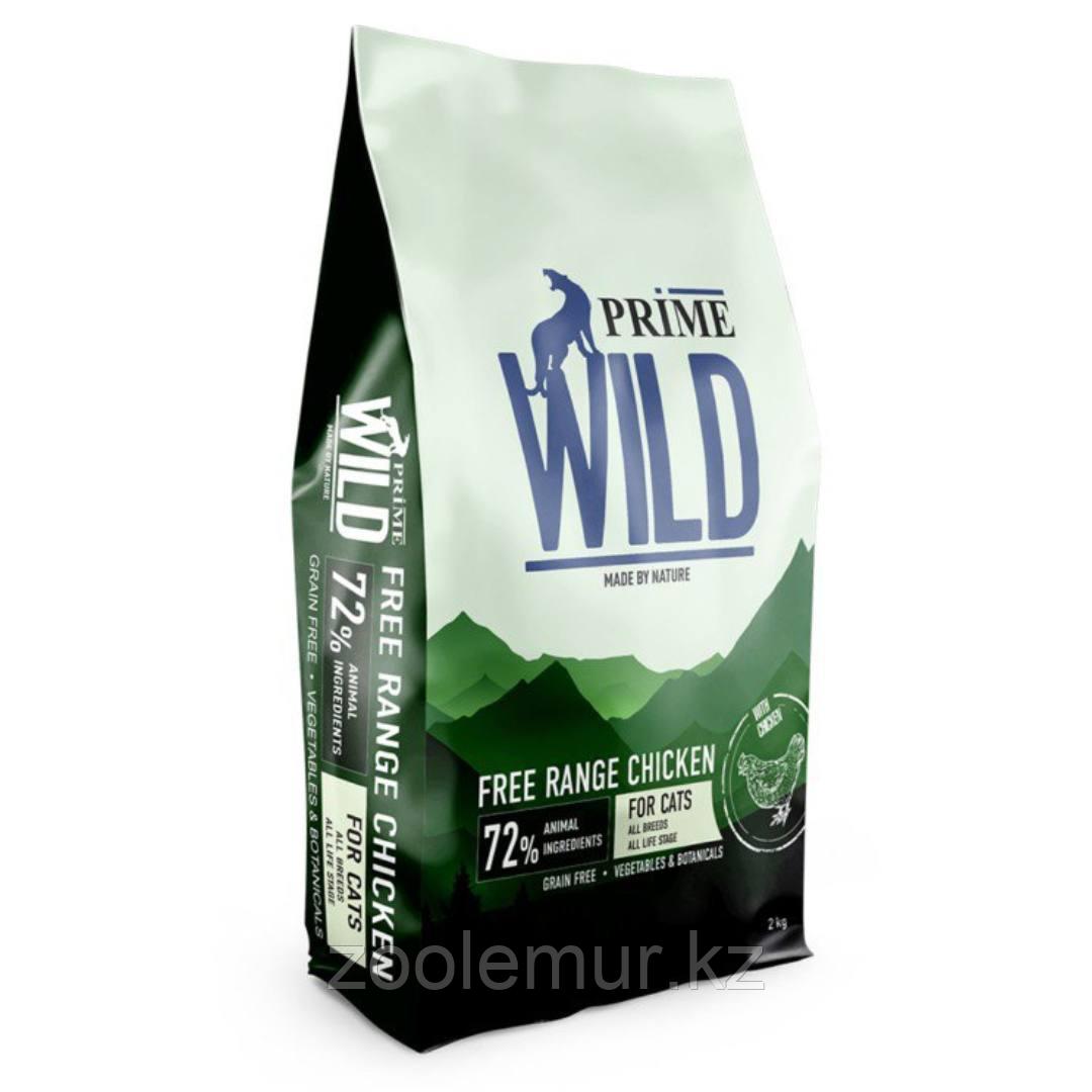 PRIME WILD GF FREE RANGE Сухой корм для котят и кошек, с курицей 2 - фото 1 - id-p104889306