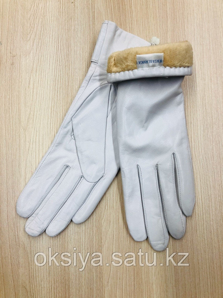 Белые кожаные перчатки - фото 3 - id-p81038703