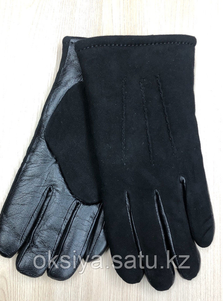 Мужские зимние комбинированные перчатки - фото 1 - id-p83752551