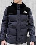 Мужская куртка TNF 11507, черный/серый, фото 3
