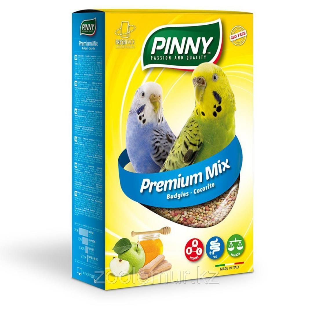 PINNY PM Полнорационный корм для волнистых попугаев с фруктами, бисквитом и витаминами, 0,8 кг