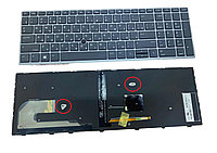 Клавиатуры HP EliteBook 850 G5 850 G6 Zbook 15u G5 клавиатура c RU/ EN раскладкой С ПОДСВЕТКОЙ EN/RU