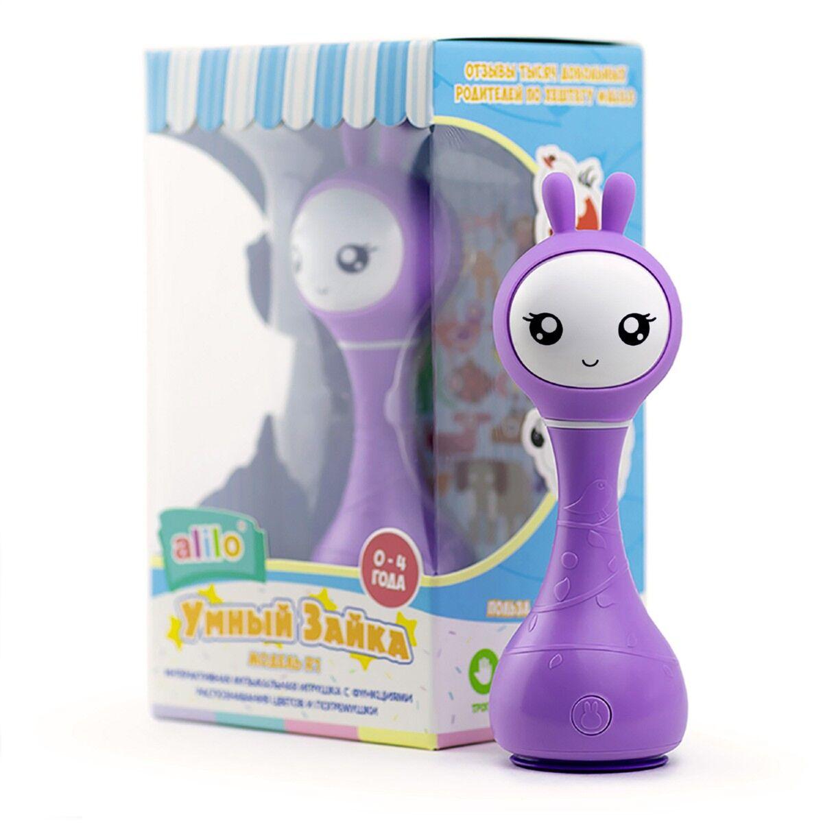 Музыкальная игрушка Умный зайка R1 фиолетовый  Alilo