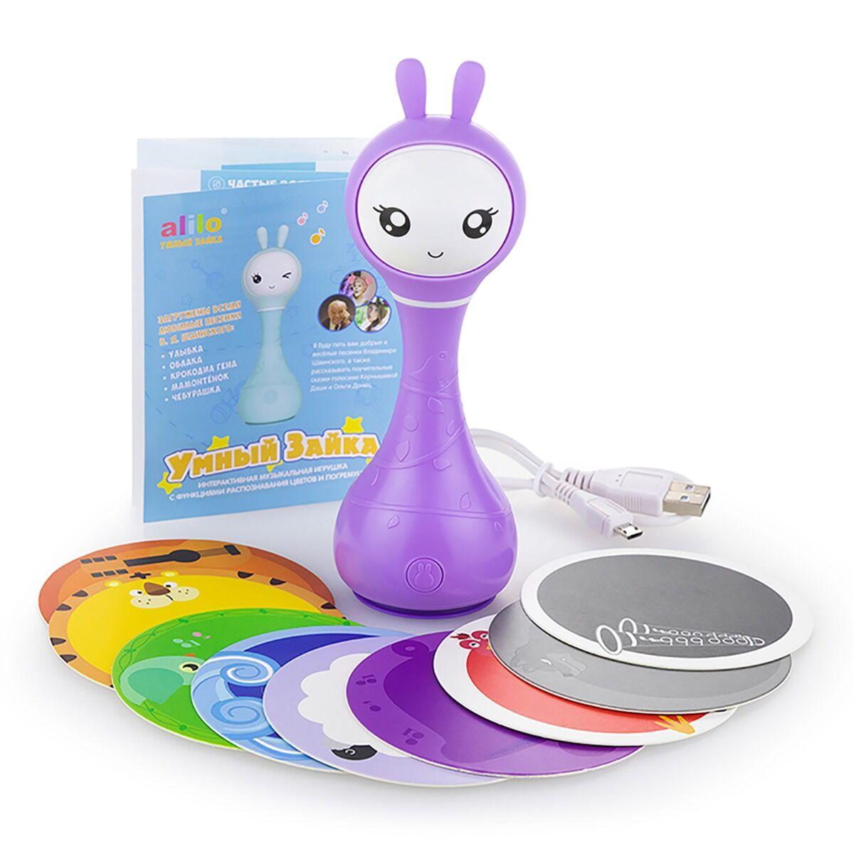 Музыкальная игрушка Умный зайка R1 фиолетовый Alilo - фото 9 - id-p104890078