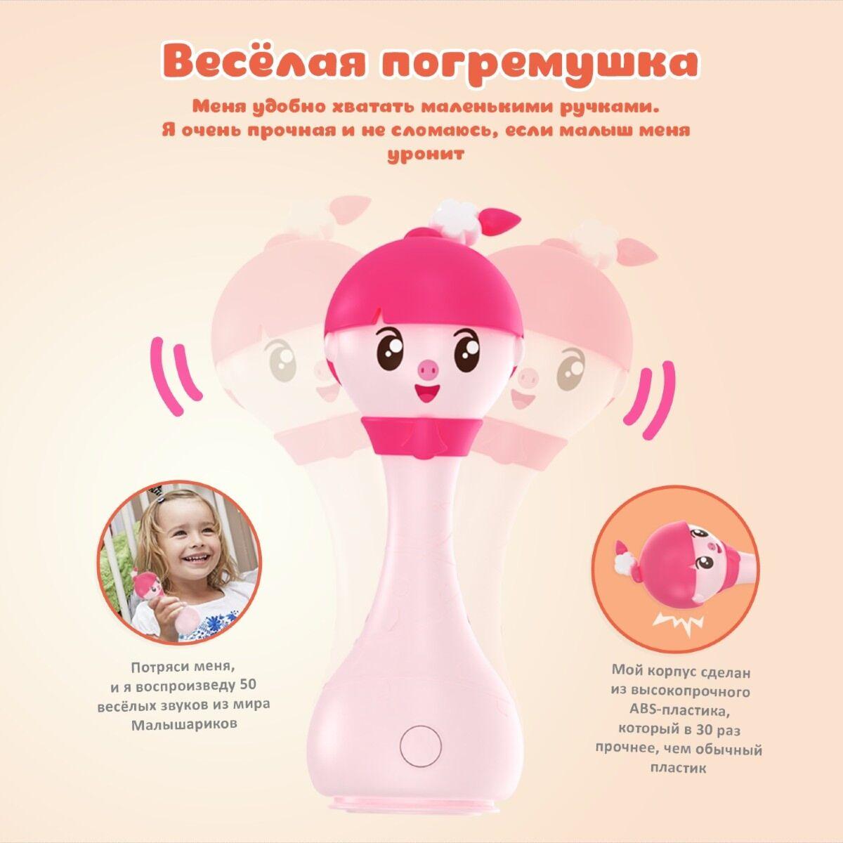 Музыкальная интерактивная игрушка Малышарики Нюша R1  Alilo