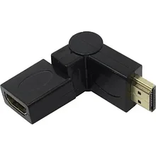 Переходник HDMI  HDMI Cablexpert A-HDMI-FFL2, 19F/19M, вращающийся на 180 град, золотые разъемы,