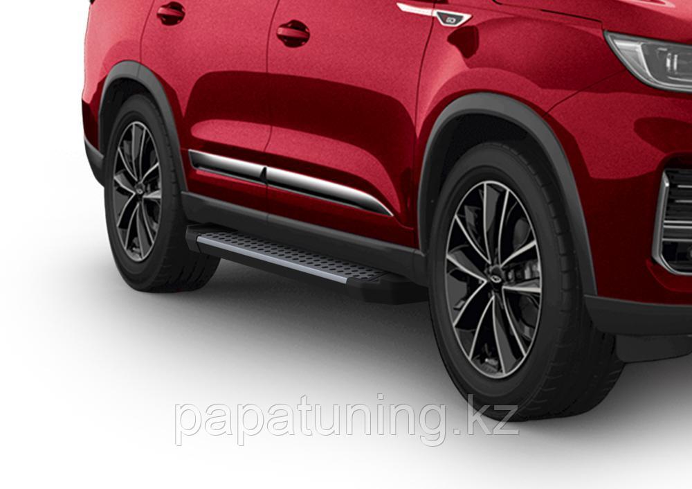 Пороги, подножки "Bmw-style" Chery Tiggo 8 pro 2021-, фото 1
