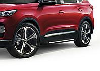 Пороги, подножки "Bmw-style" Chery Tiggo 7 pro 2022-