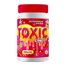 Экстремально кислые конфеты Toxic Candy ВИШНЯ банка 68гр (20шт-упак) РОССИЯ