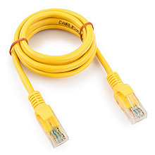Патч-корд UTP Cablexpert PP12-1M/Y кат.5e  1м  литой  многожильный (жёлтый)