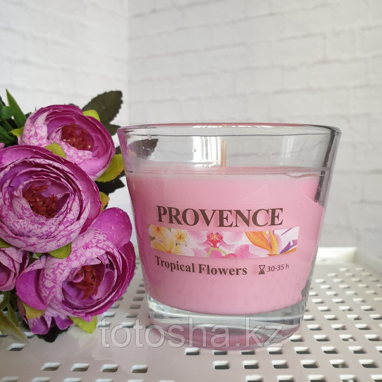 Свеча в стаканчике Tropical Flowers ( Тропические цветы ) , Provence