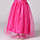 Платье с блестками и цветочным поясом, ярко-розовое. От 3 до 5 лет., фото 7