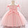 Платье в сеточку с бисером 0-3 года. Цвет розовый. Детское нежное платье., фото 2