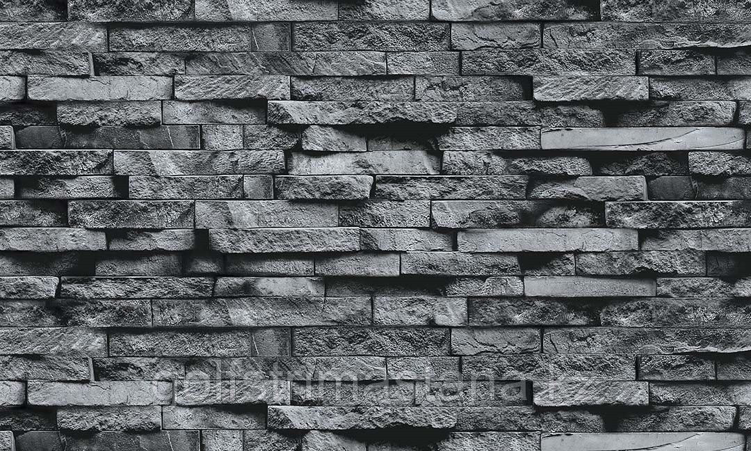 Плита ФАСПАН Серый камень №1008 Горизонталь (1200х800х8мм)