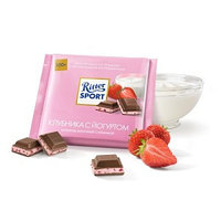 Ritter Sport шоколад молочный Клубника с йогуртом, 100 гр