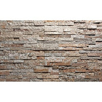 Натуральный камень AITOKIVI Brown Quartzite 150х600х15-25 мм (комплект 0,63 м2)