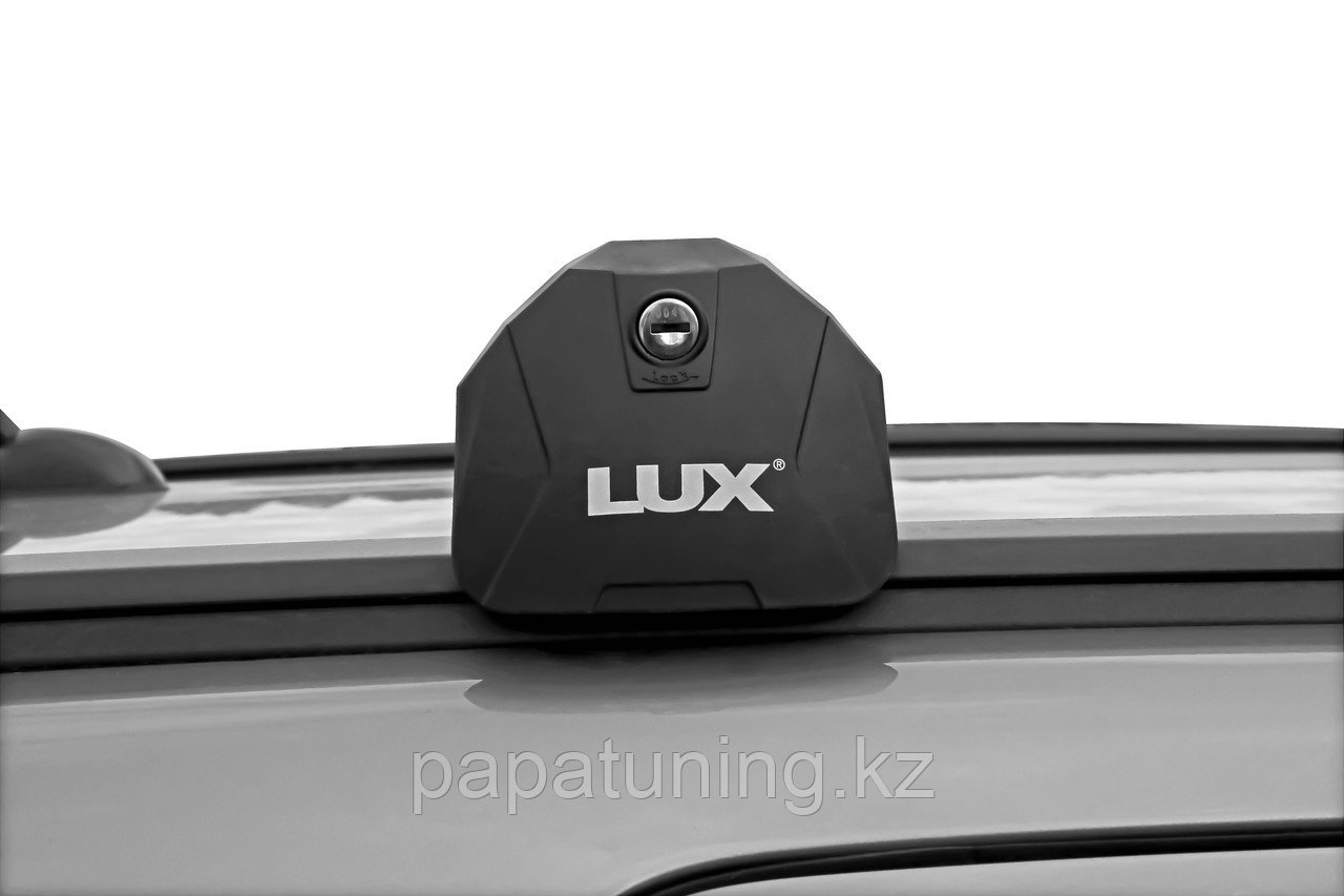 Багажная система БС6 LUX SCOUT 110 см серебристая на гладкая крыша для Hyundai Santa Fe III 2012-2017 - фото 3 - id-p104894947