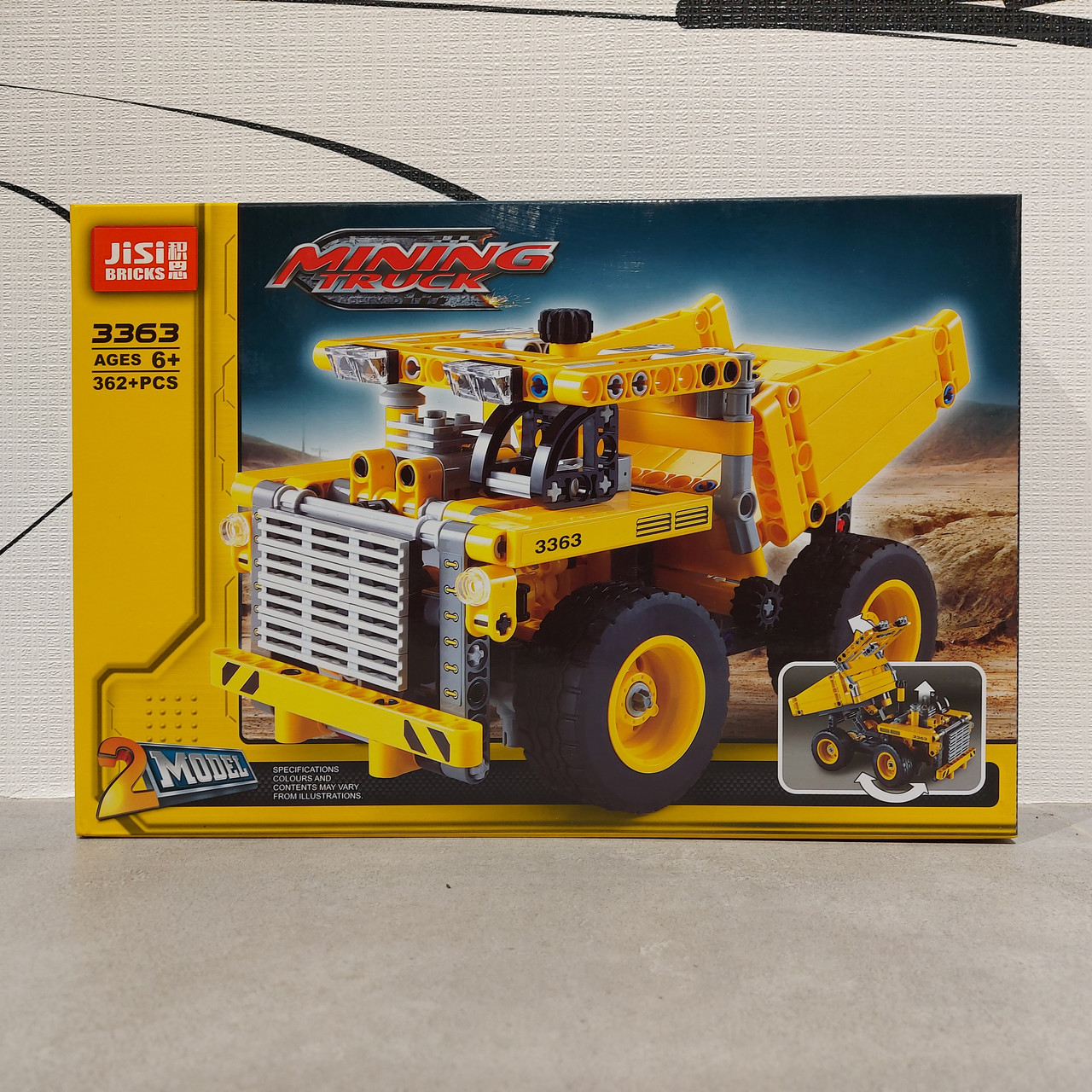 Конструктор "Jisi Bricks" 3363 362 pcs. Technik. "Самосвал Карьерный грузовик". Mining Truck. 2 в 1/Две модели - фото 1 - id-p104898441