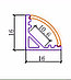 Алюминиевый профиль  Led угловой 16*16мм, фото 2