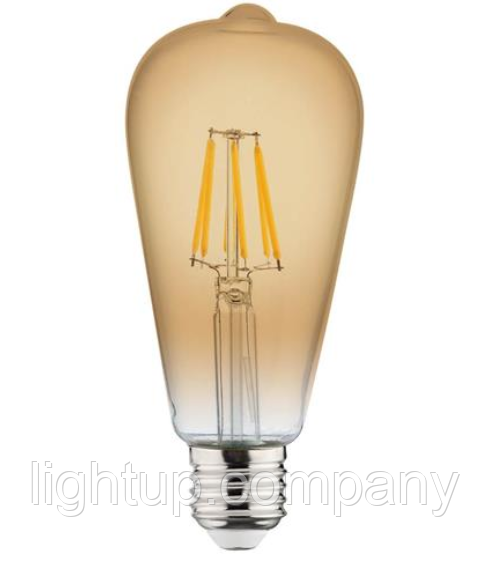LightUP Светодиодная лампа Ретро  Led ST64 6W, фото 1