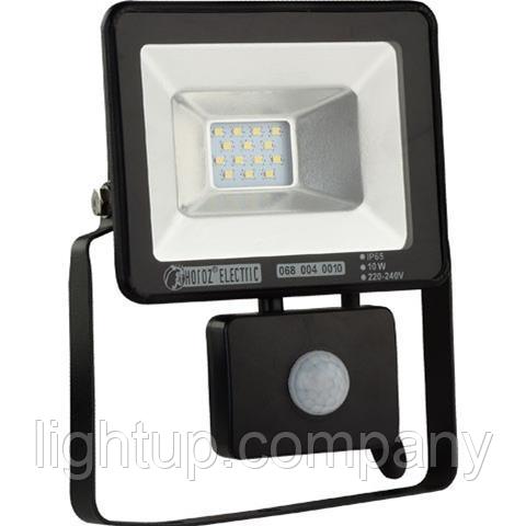 Светодиодный прожектор многодиодный с датчиком движения LED 10 w, фото 1