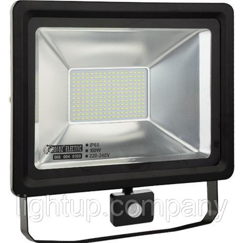 Светодиодный прожектор многодиодный с датчиком движения LED 100 w