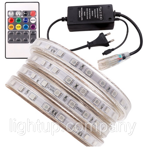 Светодиодная лента SMD 5050 RGB 220v