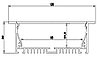 ВСТРАИВАЕМЫЙ 120X32ММ ШИРОКИЙ ПОТОЛОЧНЫЙ АЛЮМИНИЕВЫЙ ПРОФИЛЬ ДЛЯ СВЕТОДИОДНОЙ ЛЕНТЫ, фото 2