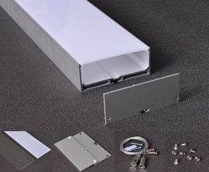 Накладной 70*32 ММ алюминиевый профиль для светодиодной ленты