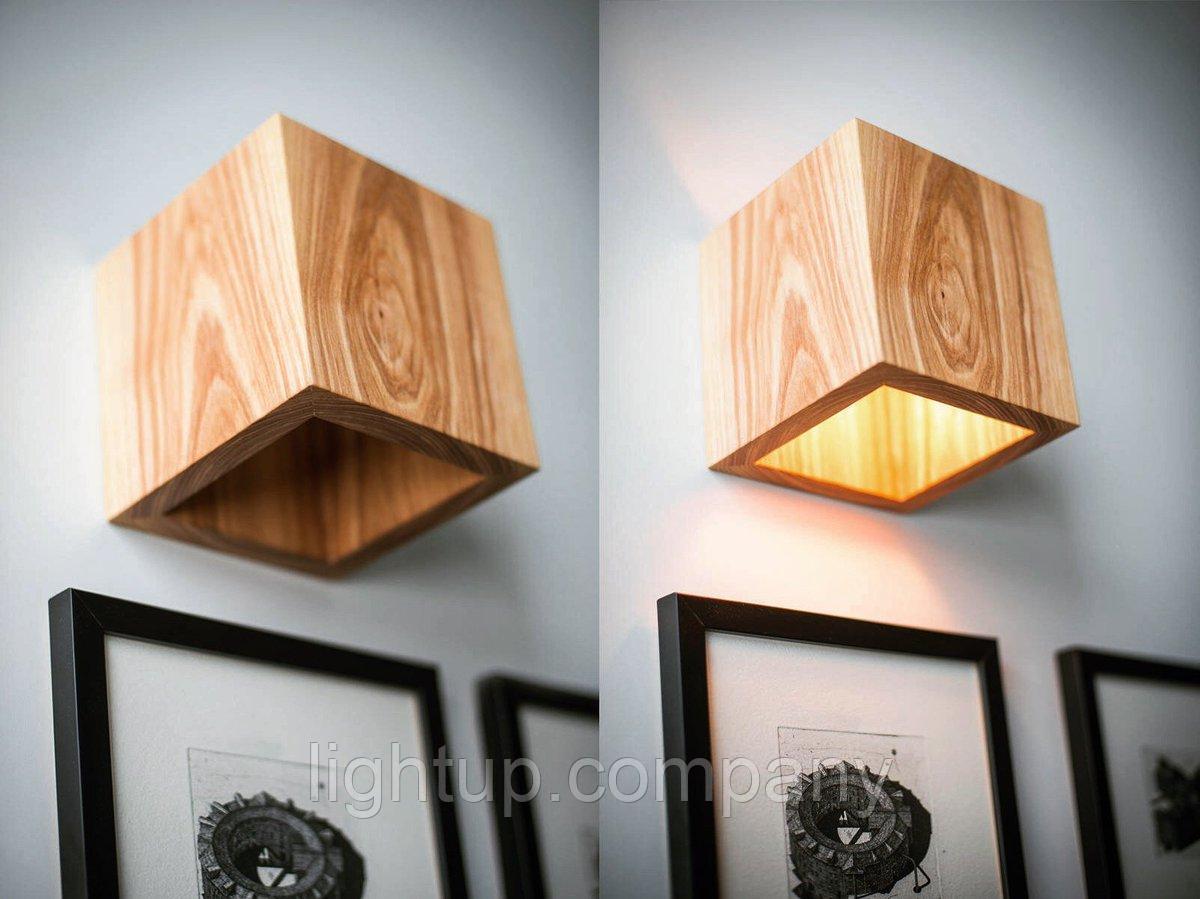 LightUPДизайнерский светильник бра Wood Sconces -1