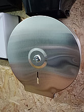 Диспенсер антивандальный для туалетной бумаги Джамбо (Jumbo) металлический серый держатель