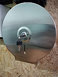Диспенсер антивандальный для туалетной бумаги Джамбо (Jumbo) металлический серый держатель, фото 2