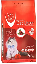 Van Cat Natural, 10 кг, без аромата комкующийся наполнитель