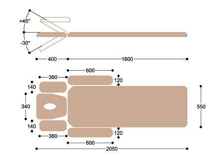 Массажная кушетка Heliox с электроприводом EH7 (Ширина ложа 55 см) - фото 3 - id-p104901900