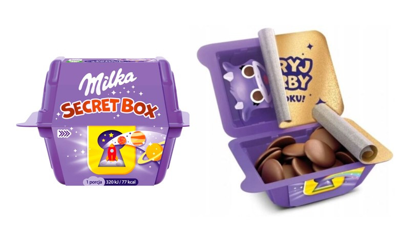Шоколадные конфеты с игрушками Milka Secret Box, 14,4гр /Германия/ - фото 1 - id-p104902986