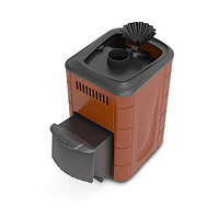 Печь-каменка Гейзер Мини 2016 Carbon (терракота/ антрацит) (газ/ дрова)