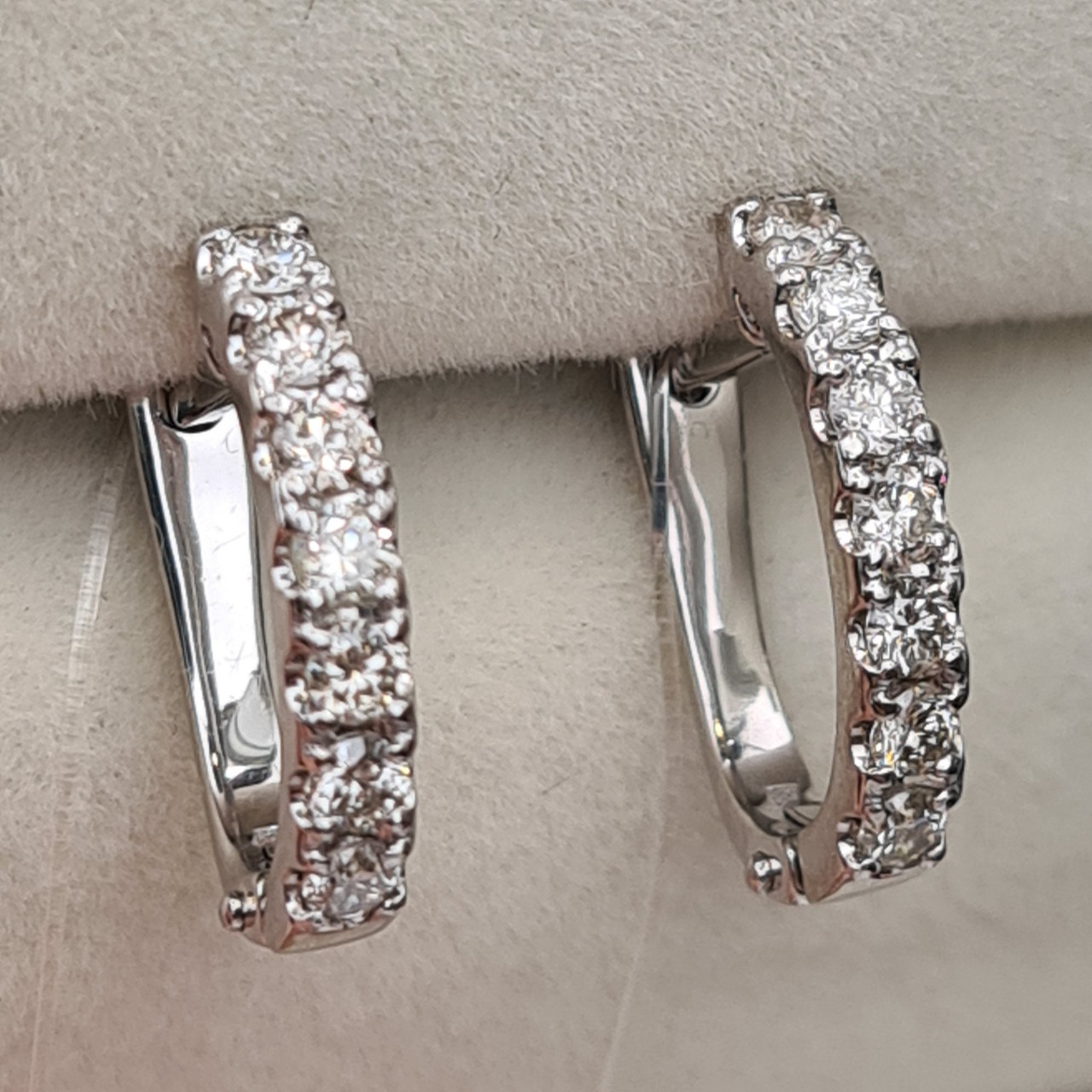 Золотые серьги с бриллиантами 0.641Ct VS2-SI1/I, VG-Cut
