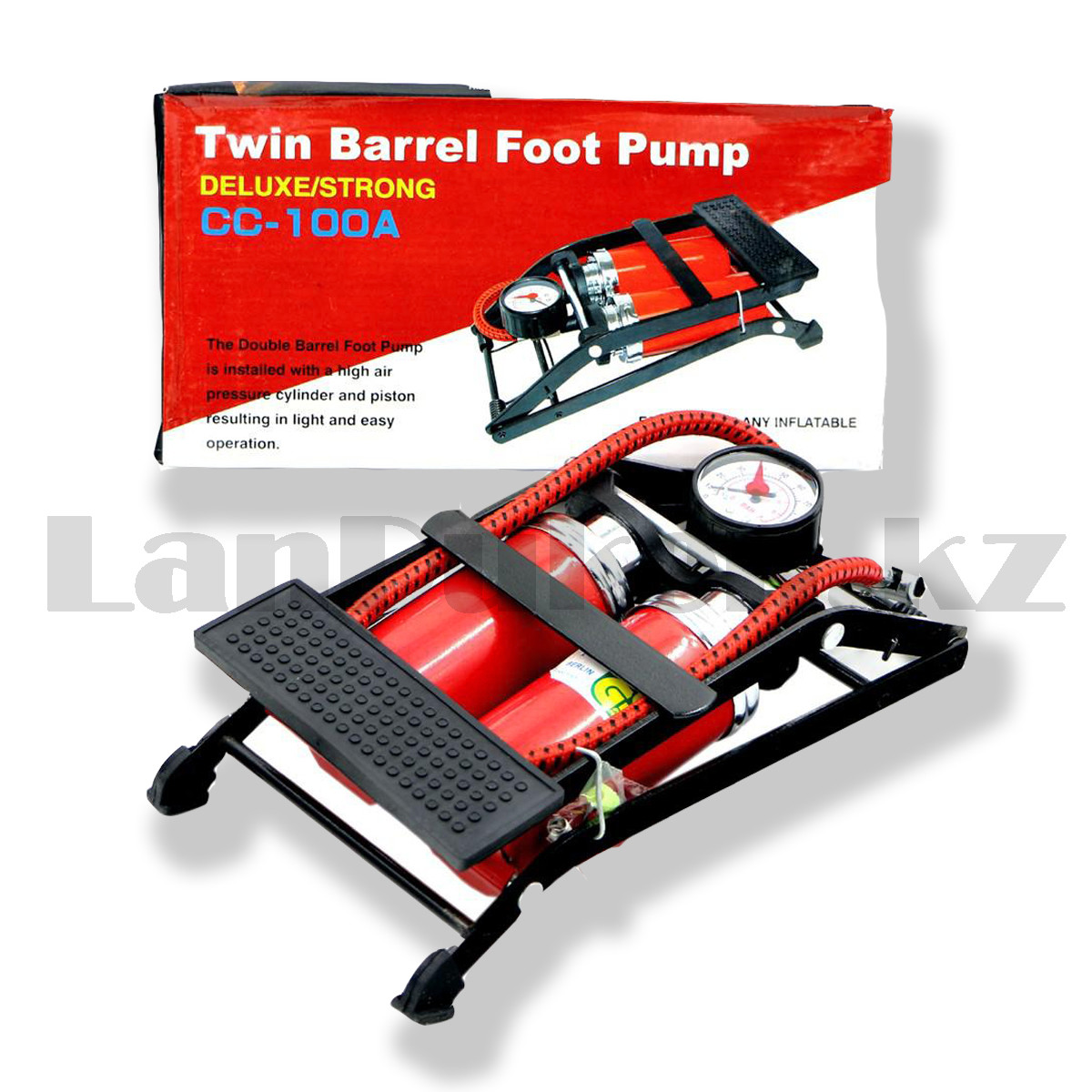 Напольный ножной насос Twin Barrel Foot Pump - фото 1 - id-p104899451