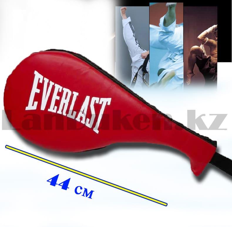 Лапа ракетка для тхэквондо двусторонний барабанный Красно-Черная Everlast - фото 1 - id-p104917702