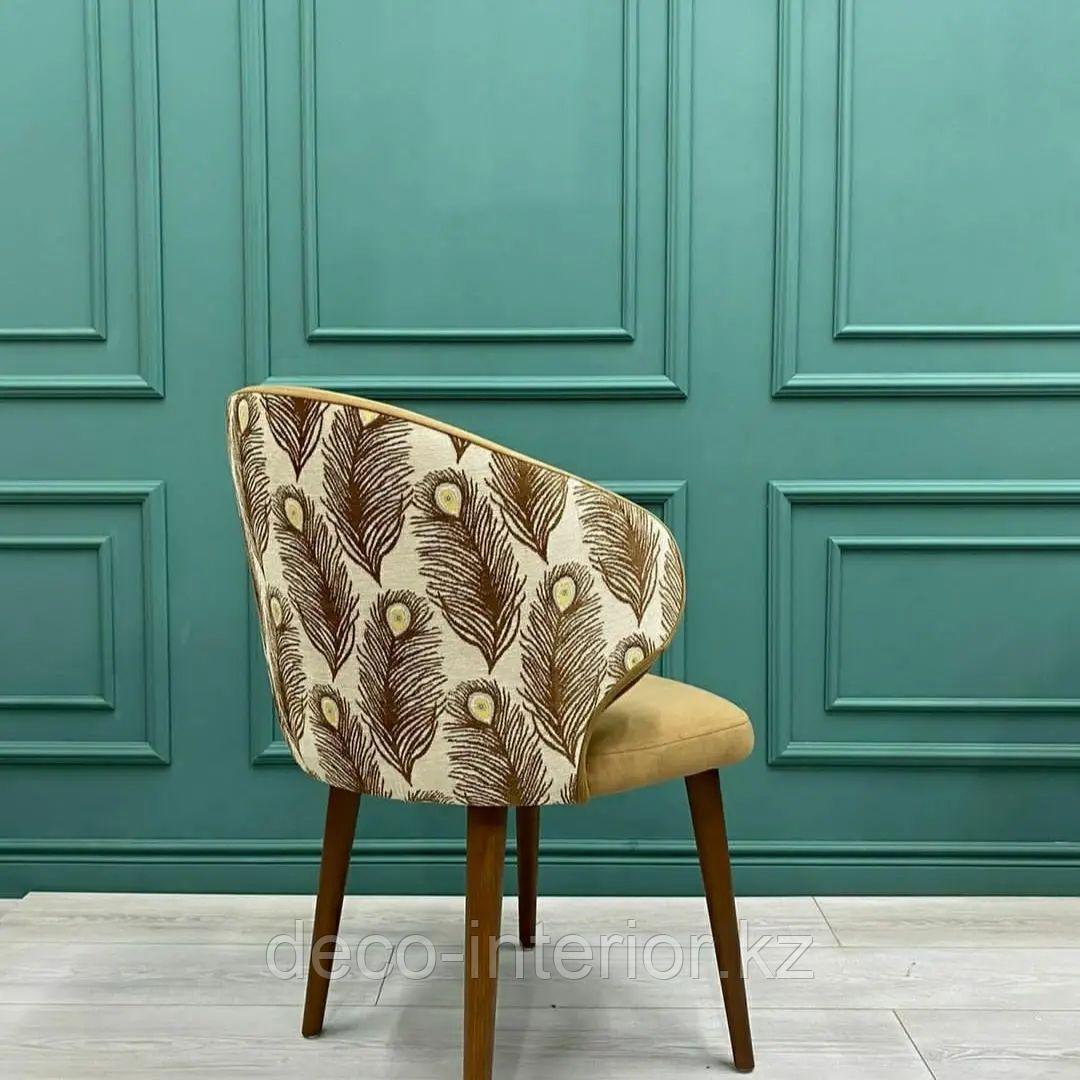 Мебельная ткань Гобелен с шениллом с принтом пёрышек - фото 1 - id-p104923504