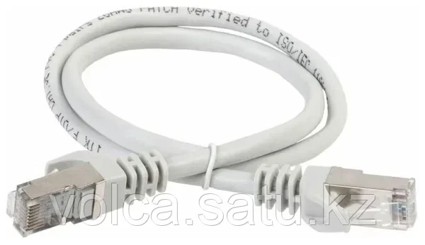 Коммутационный шнур (патч корд), кат.5Е FTP, 2м, серый (экранированный)