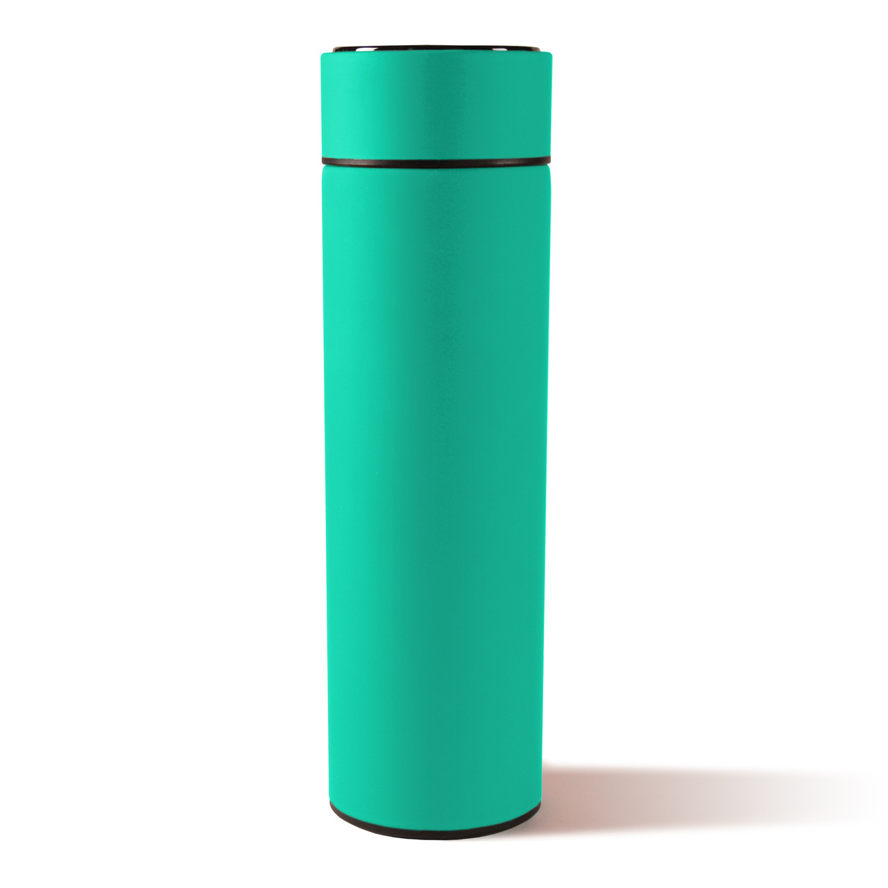 Термос soft-touch MARK LED, мятный, фото 1