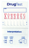7 есірткі затына арналған наркотест тест-кассетасы (MOP/THC/TRA/EDDP/BZO/MDPV/K2)
